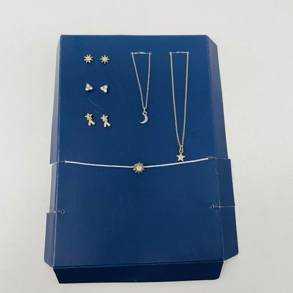 Rachel Roy 6 Pc Set Two-Tone Stud Earrings Pendant
